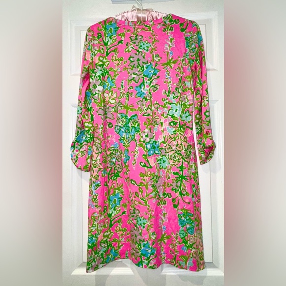 Lilly Pulitzer Palmetto Dress Small Flamingo Pink Southern Charm size XS EUC - Picture 2 of 11